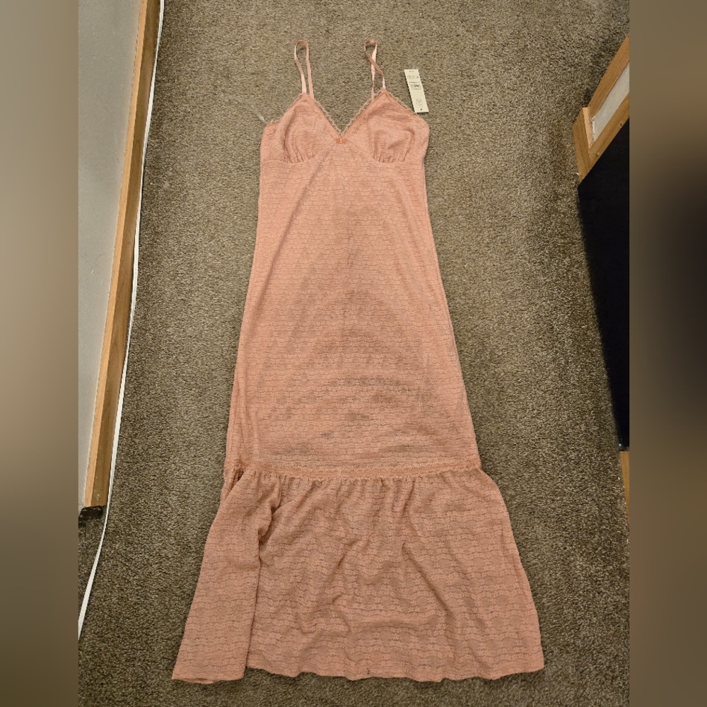 No Boundaries Lace Trim Maxi Dress Size Small